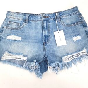 Cello Jean Cut out Shorts Size L